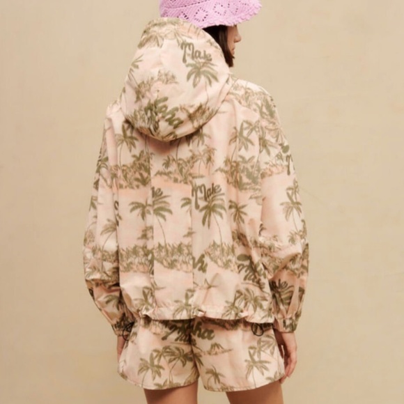 NWT | Maje Palm-tree print jacket | Sz 6 - Picture 2 of 11